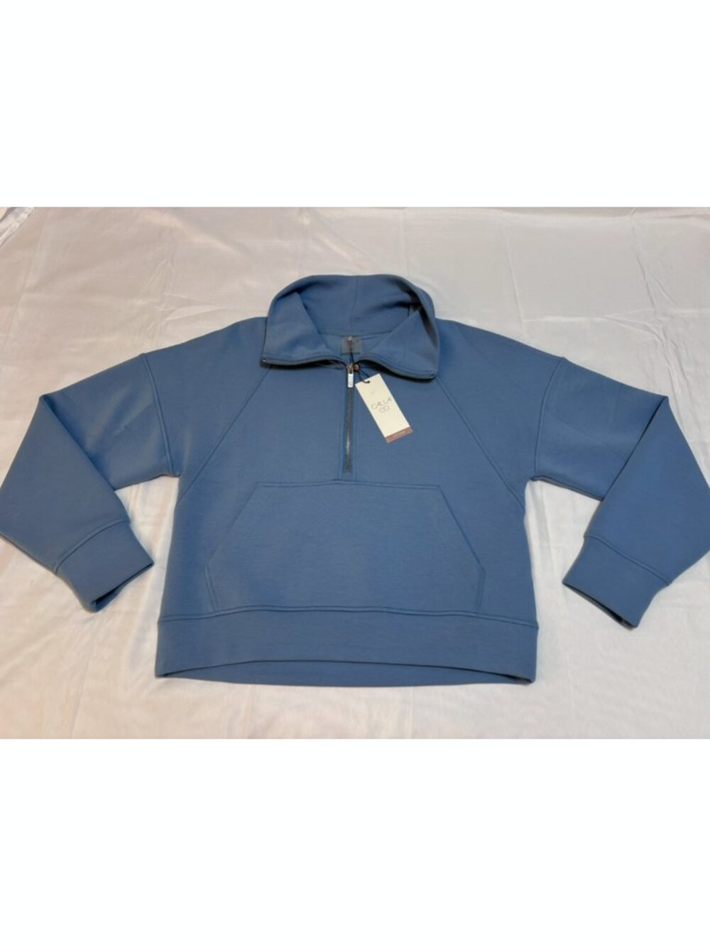 CALIA Soft Scuba Half Zip Pullover Women’s XS Blue NWT